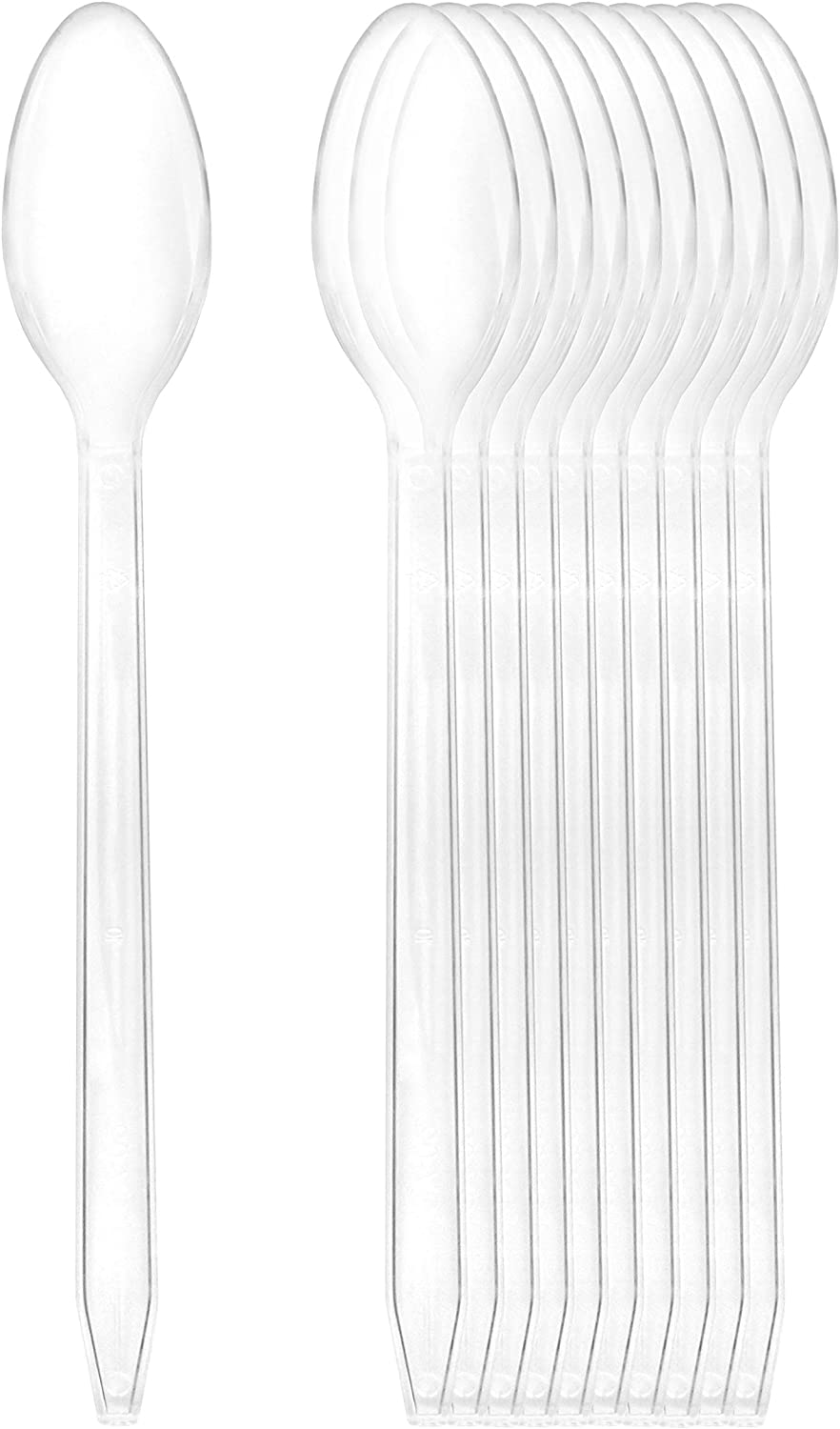 Plastic Ice Cream Spoons Long-Handled (100-Pack) - sh1542cb0SPOON