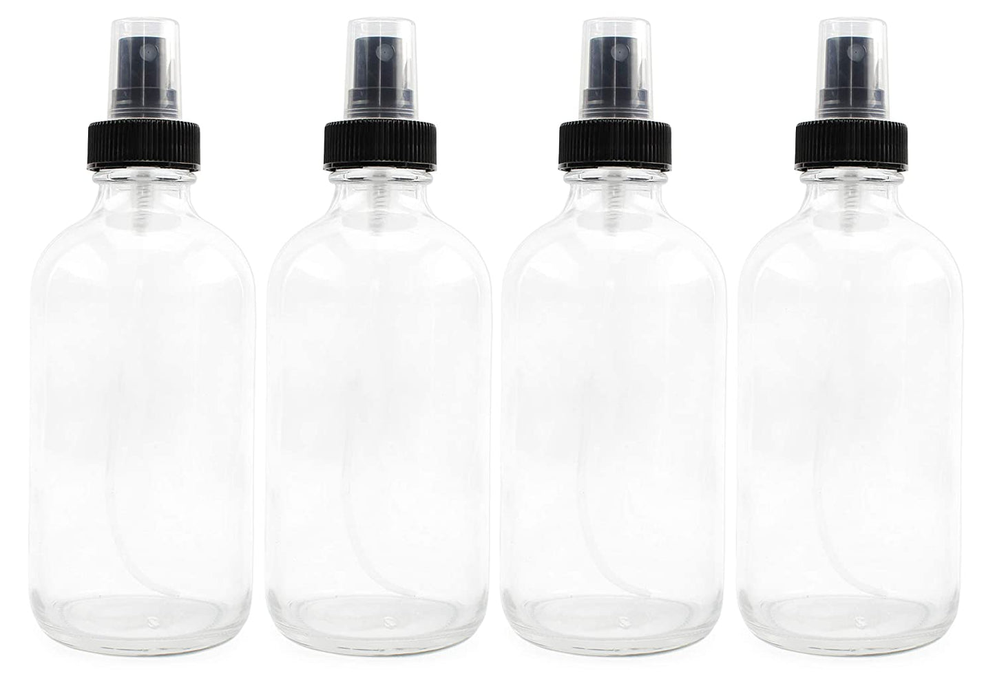 8oz Glass Fine Mist Spray Bottles (4-Pack)