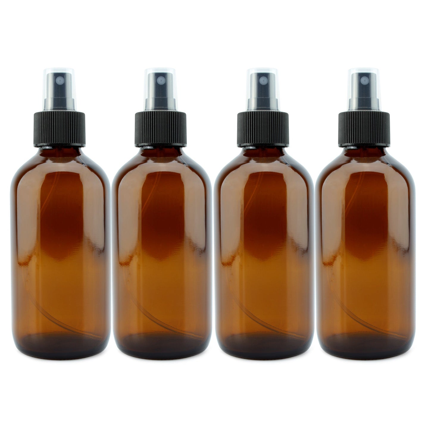8oz Amber Glass Fine Mist Spray Bottles (4-Pack) - sh1578cb0tbs