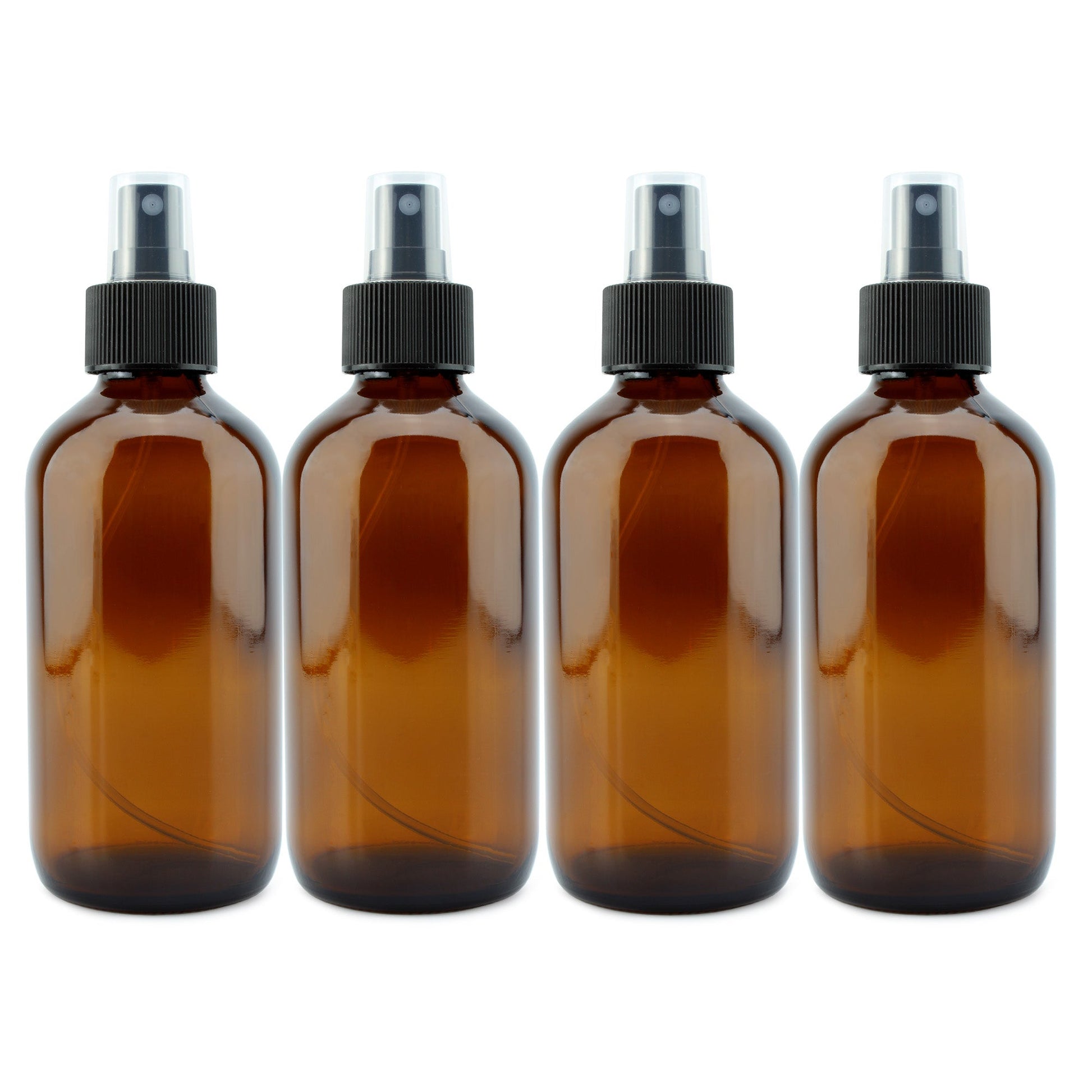 8oz Amber Glass Fine Mist Spray Bottles (Case of 64) - SH_1578_CASE