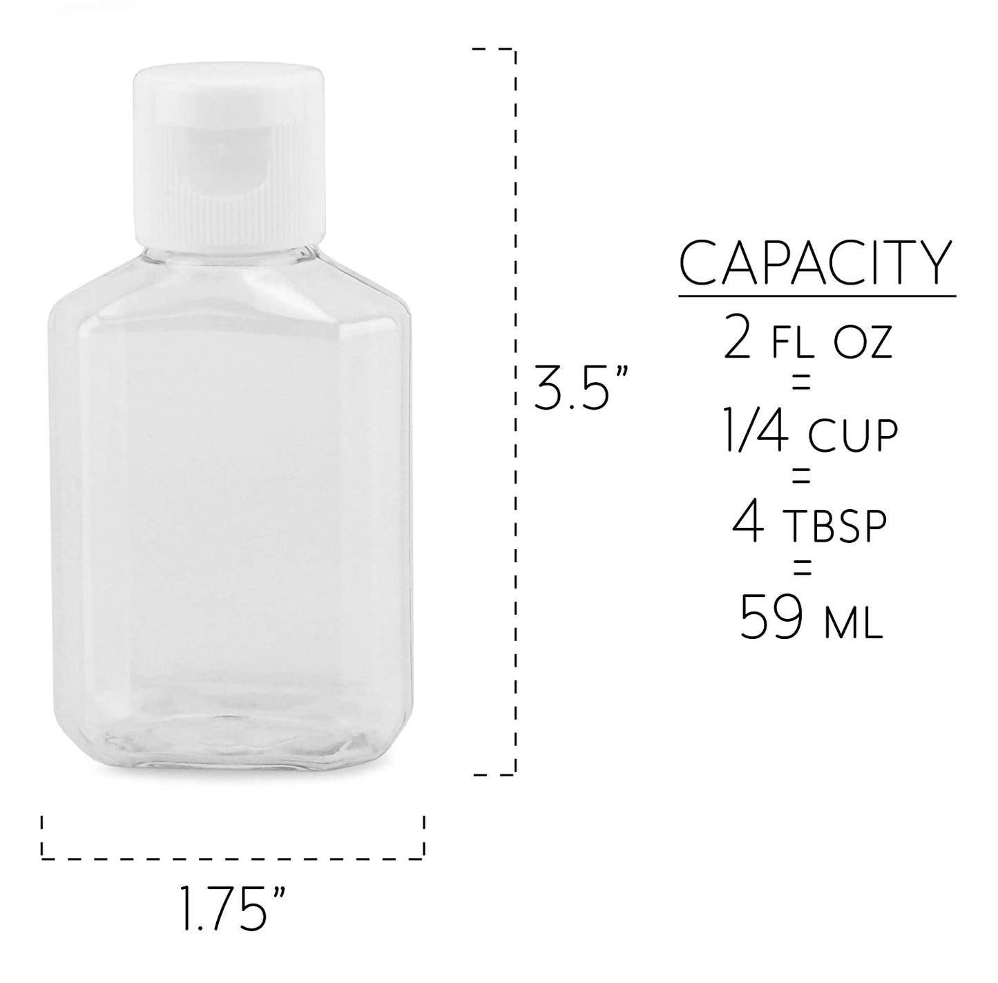 2oz Plastic Squeeze Bottles (24-Pack) - sh1629cb01