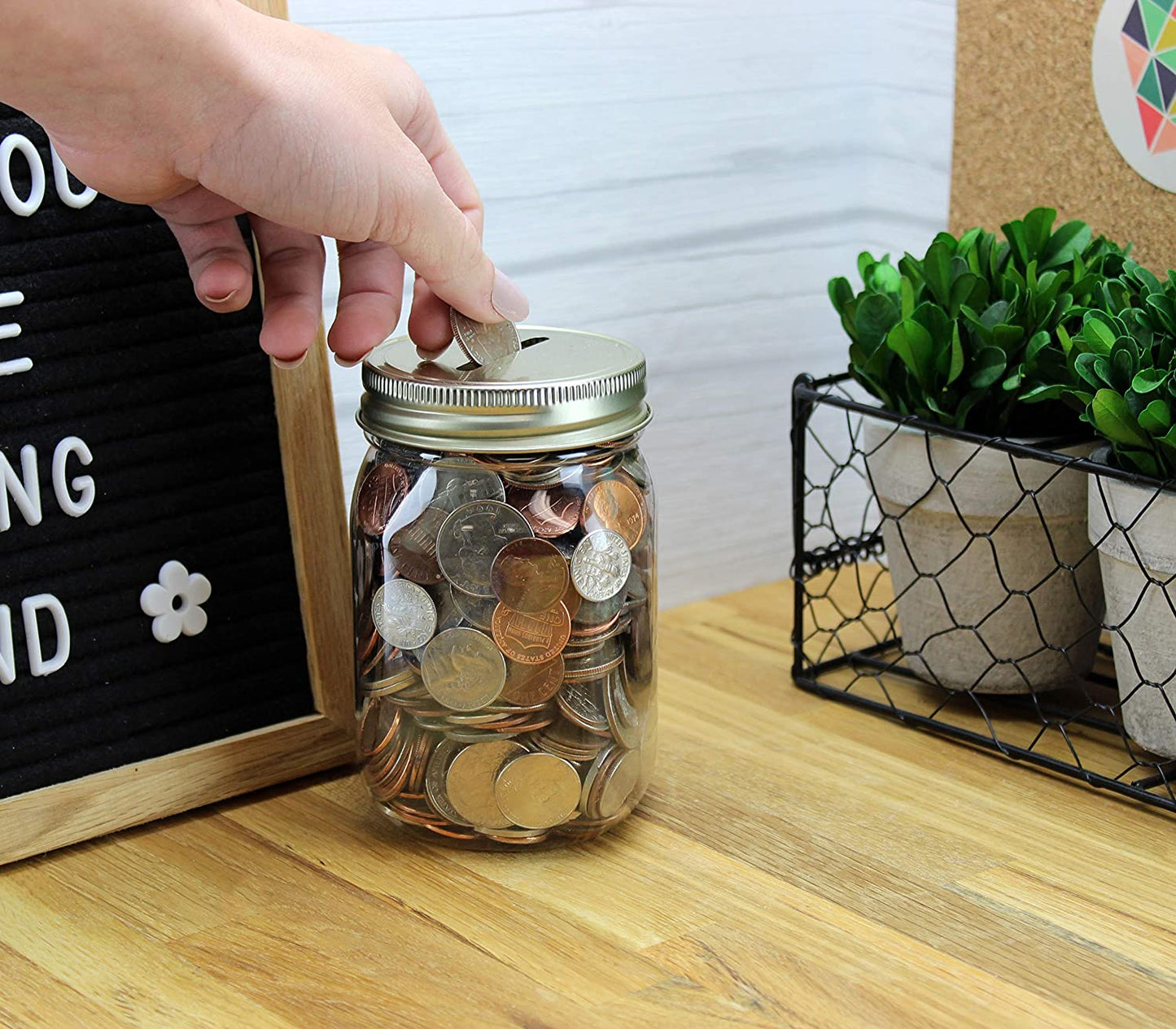 Small Coin Bank Jars (4-Pack)