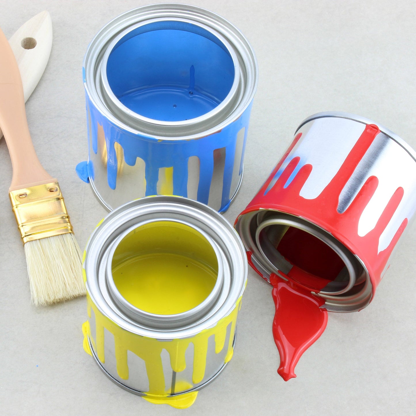 Metal Paint Cans with Lids (1/4 Pint Size, 6-Pack) - sh1751cb0