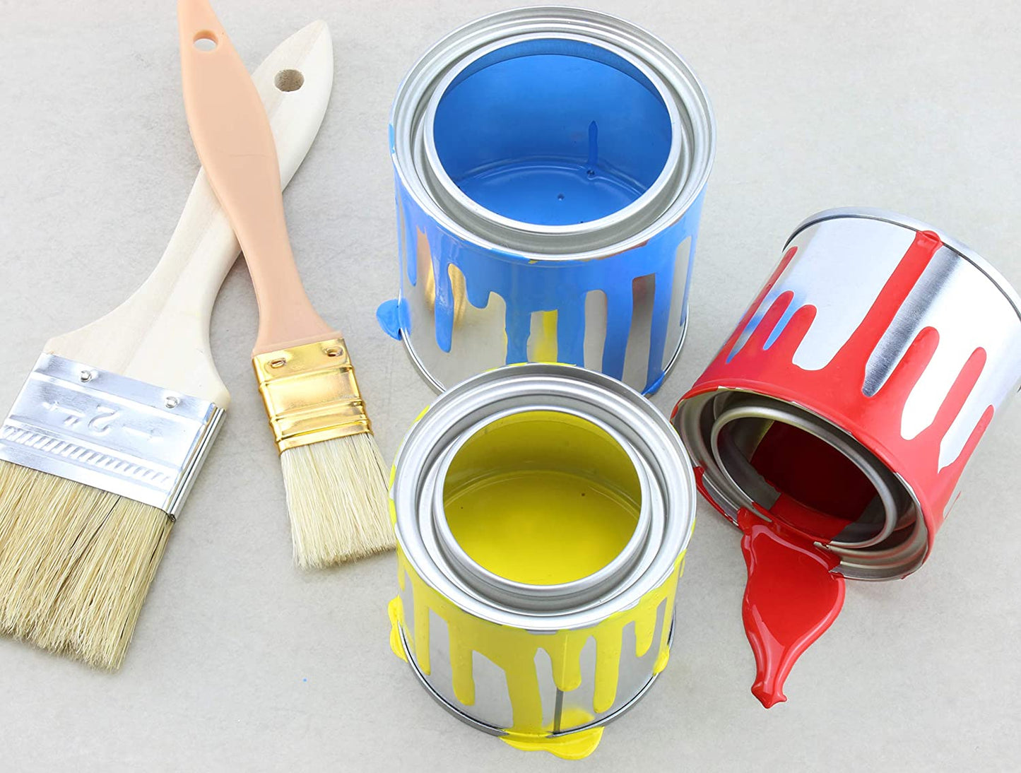 Metal Paint Cans with Lids (1/2 Pint Size, 6-Pack) - sh1750cb0half