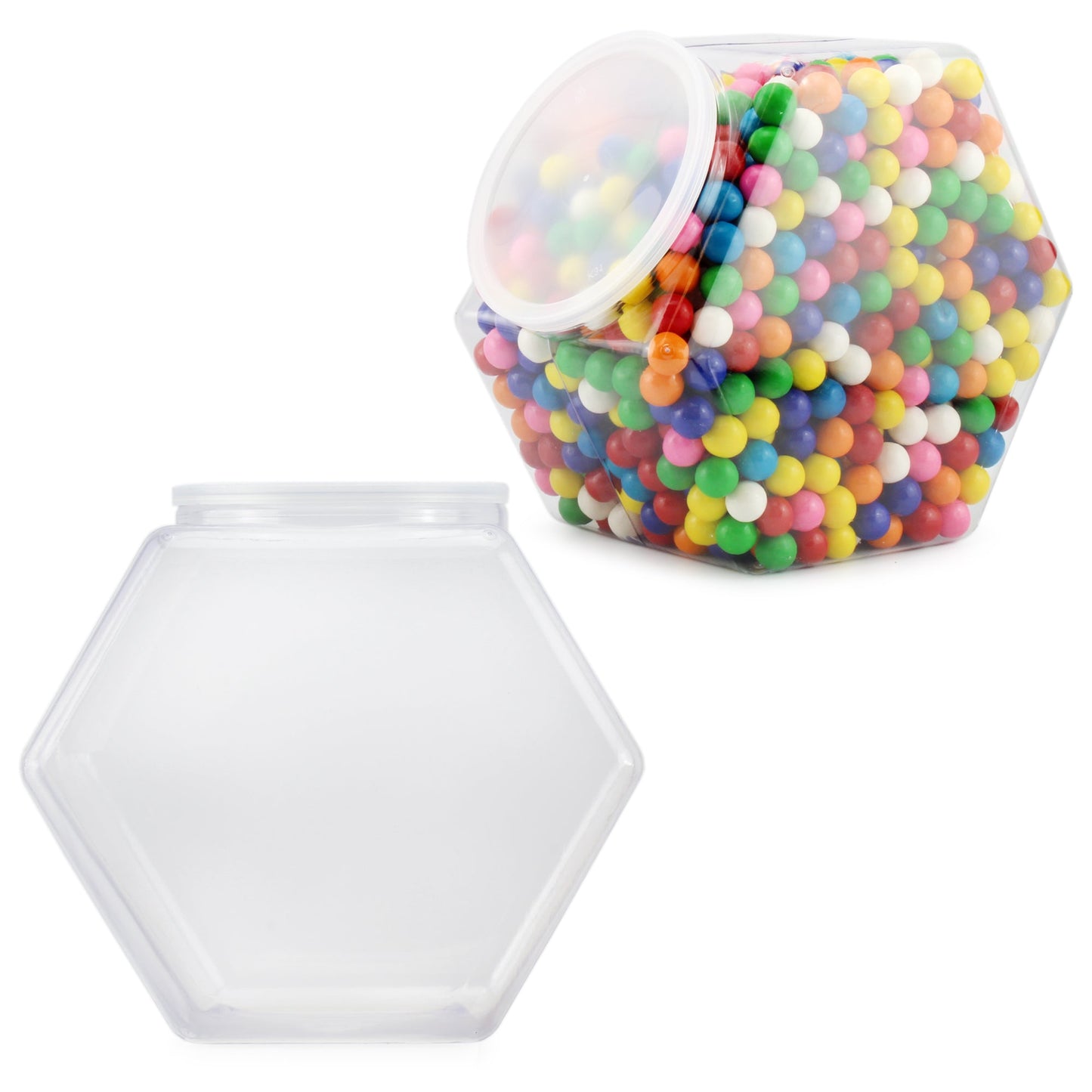 Gallon Plastic Container Candy Jars (2-Pack) - CBKit014