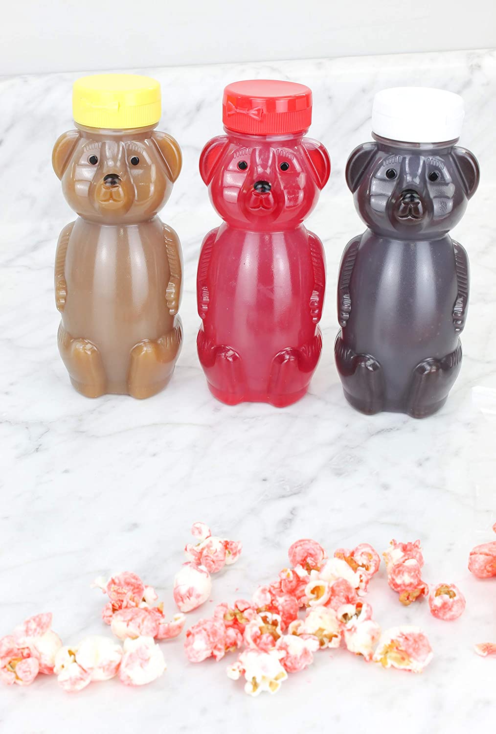 Honey Bear Straw Cups (3-Pack, Colored Lids) - CBKit026
