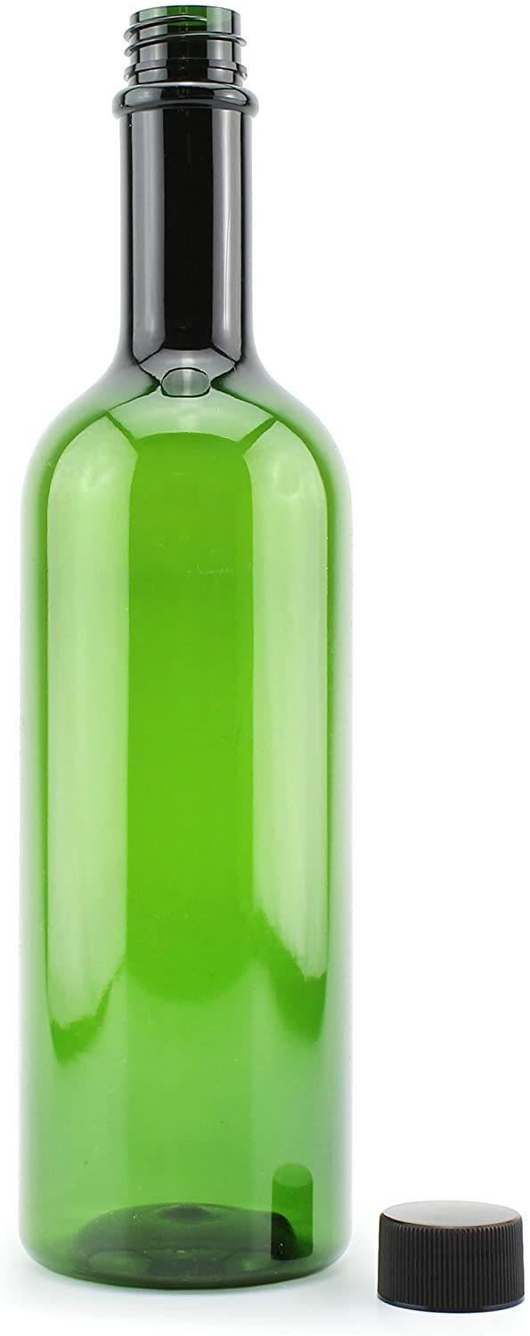 Plastic Wine Bottles (Case of 60, Green) - SH_1799_CASE