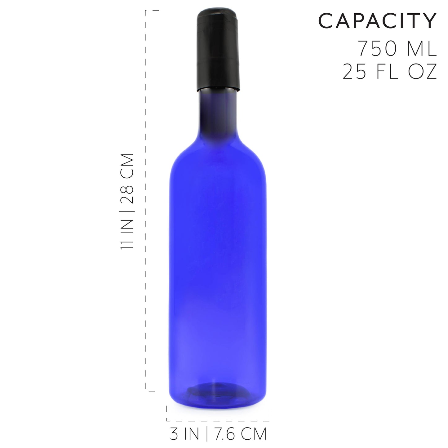 Plastic Wine Bottles (10-Pack, Blue) - sh1800cb0BLUE