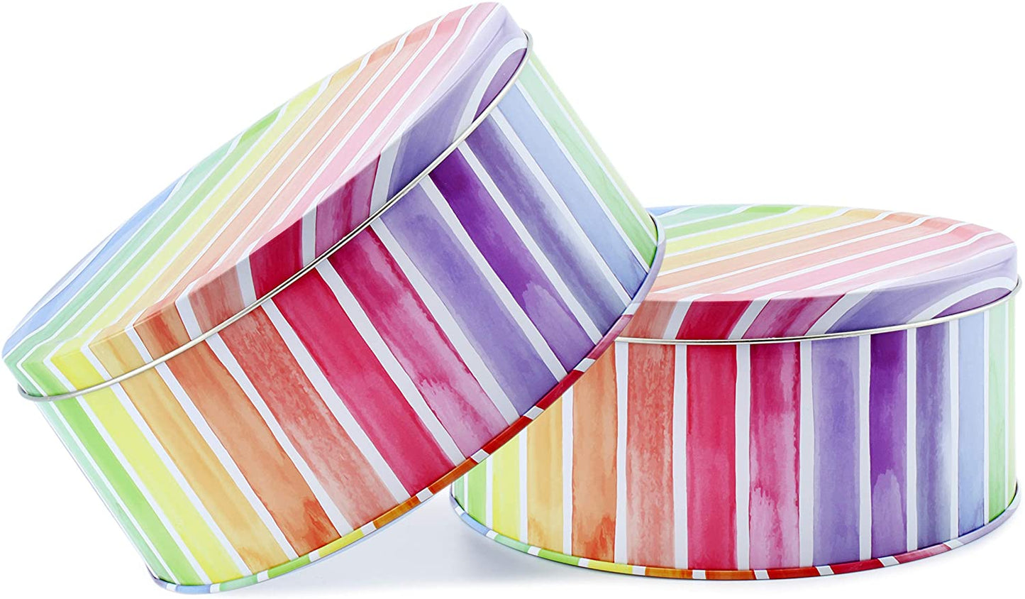 Rainbow Cookie Tins (2-Pack) - sh1919cb0Rainbow2pk