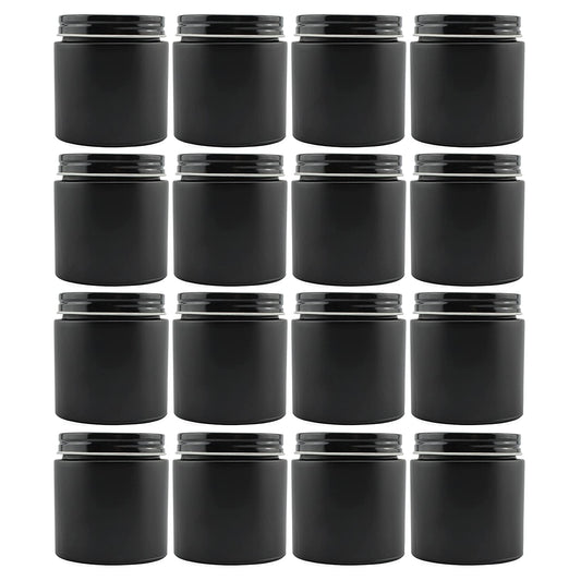 4oz Black Coated Glass Jars (Case of 120) - SH_1927_CASE