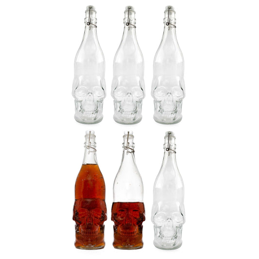 Skull Shaped Beer Bottles (6-Pack) - sh2020cb0