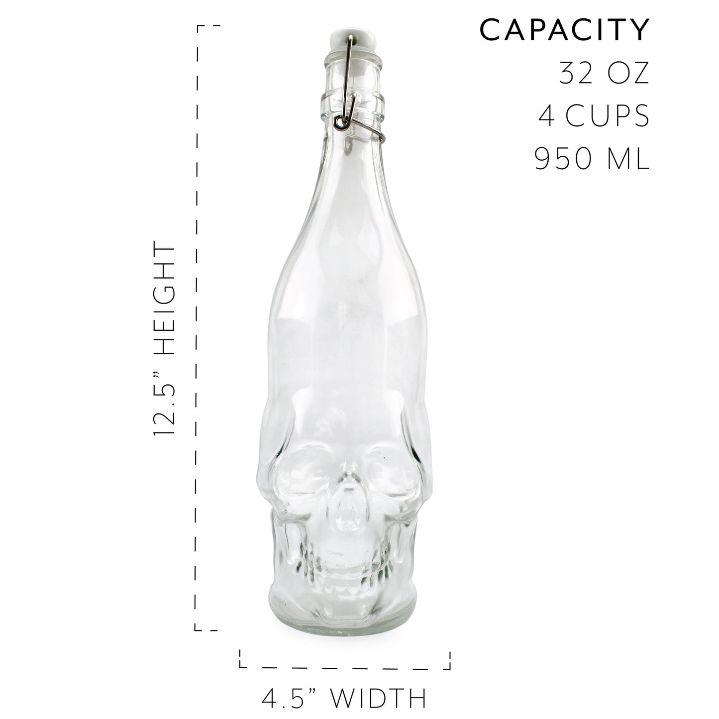 Skull Shaped Beer Bottles (Case of 24) - SH_2020_CASE