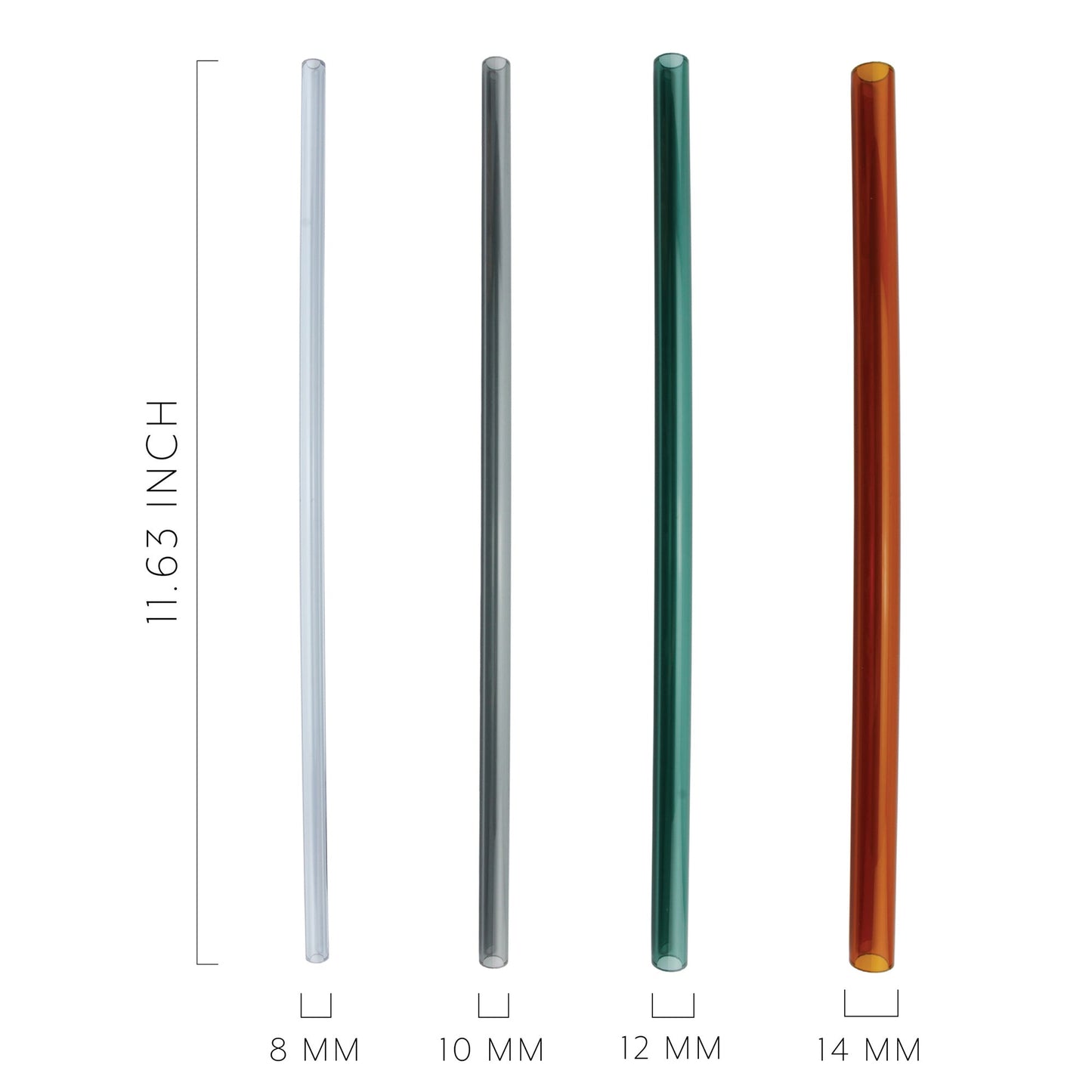 Colored Borosilicate Glass Tubes (Case of 25 Sets) - SH_2043_CASE