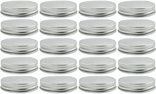 Regular Mouth Mason Jar Lids (20-Pack, Metal One Piece Lids)