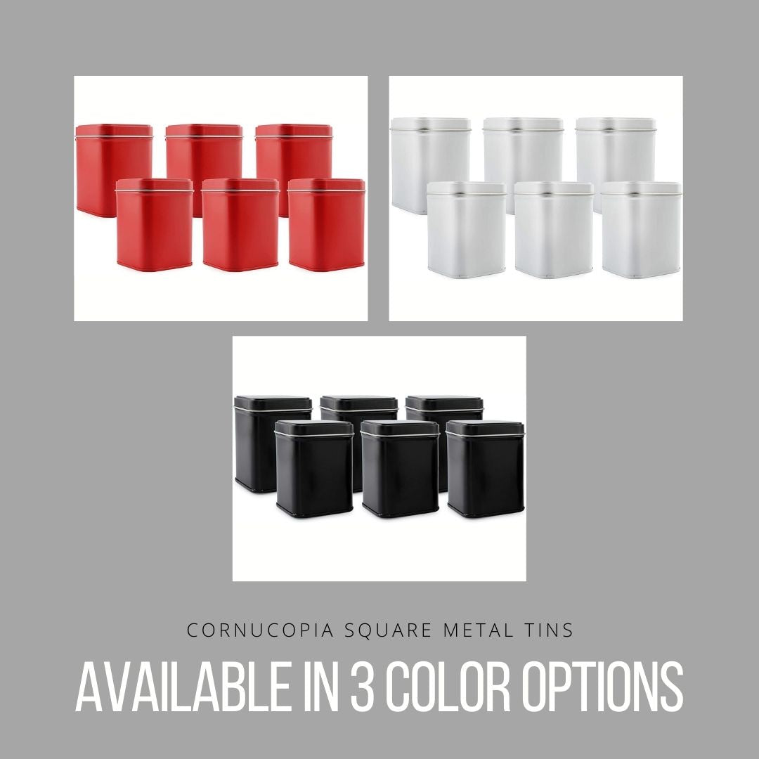 Square White Metal Tins (6-Pack) - sh2091cb0