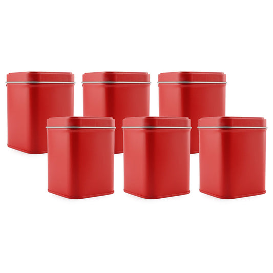 Square Red Metal Tins (Case of 240) - SH_2092_CASE