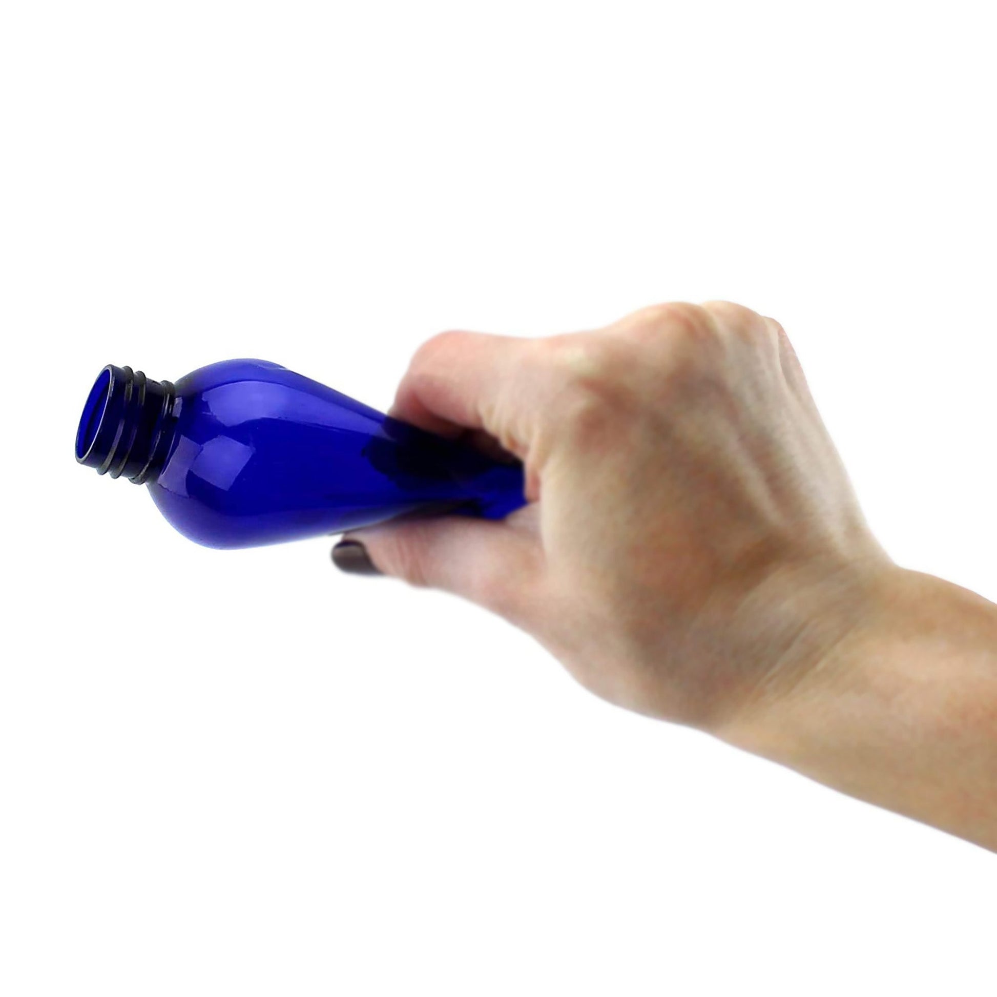 8oz Empty Plastic Squeeze Bottles w/Disc Top Flip Cap (6 pack, Blue) - sh1260cb08ozBL