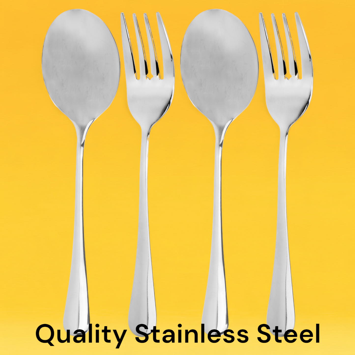 Serving Spoons & Large Serving Forks Set (4 pack, 2 Each) - sh1048cb0SpFrk