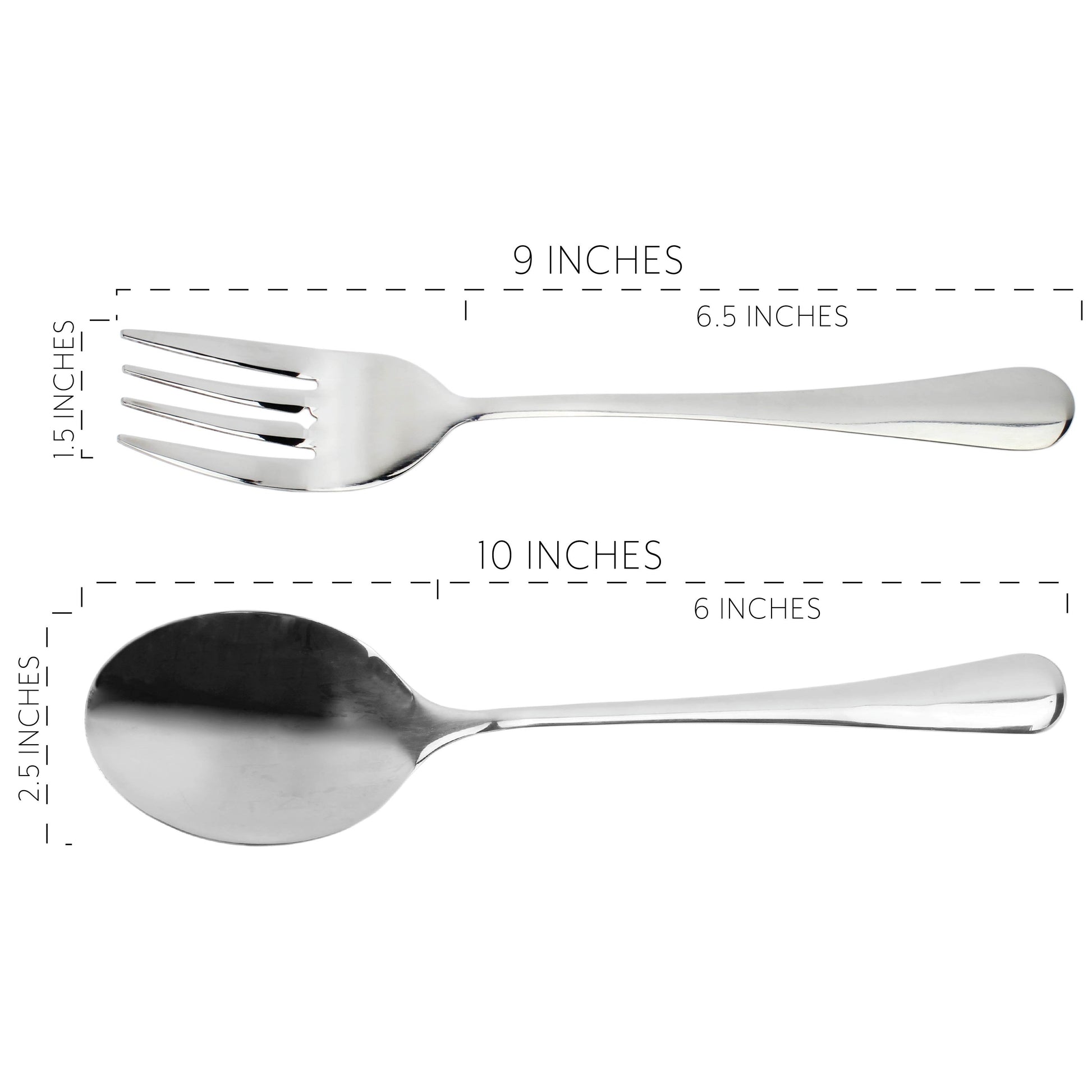 Serving Spoons & Large Serving Forks Set (4 pack, 2 Each) - sh1048cb0SpFrk