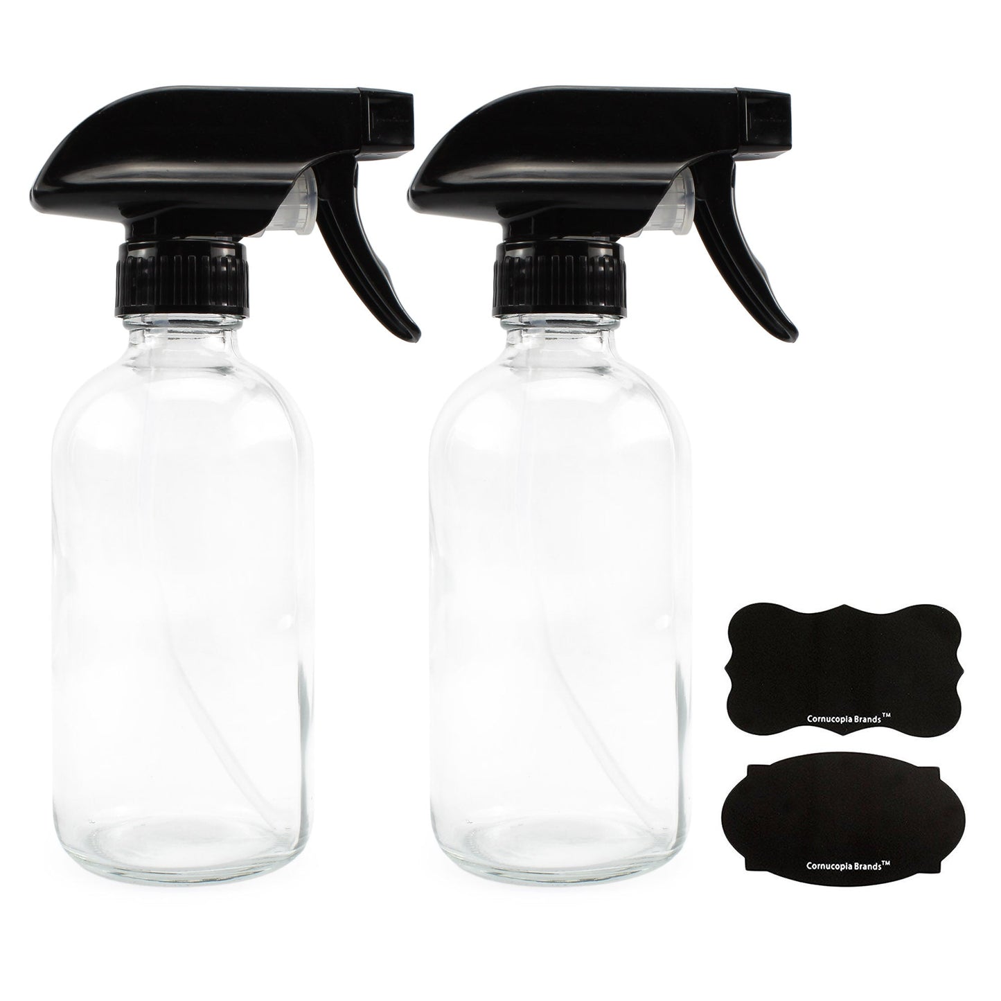 8oz Clear Glass Spray Bottles (2-Pack) - sh870cb0Spray