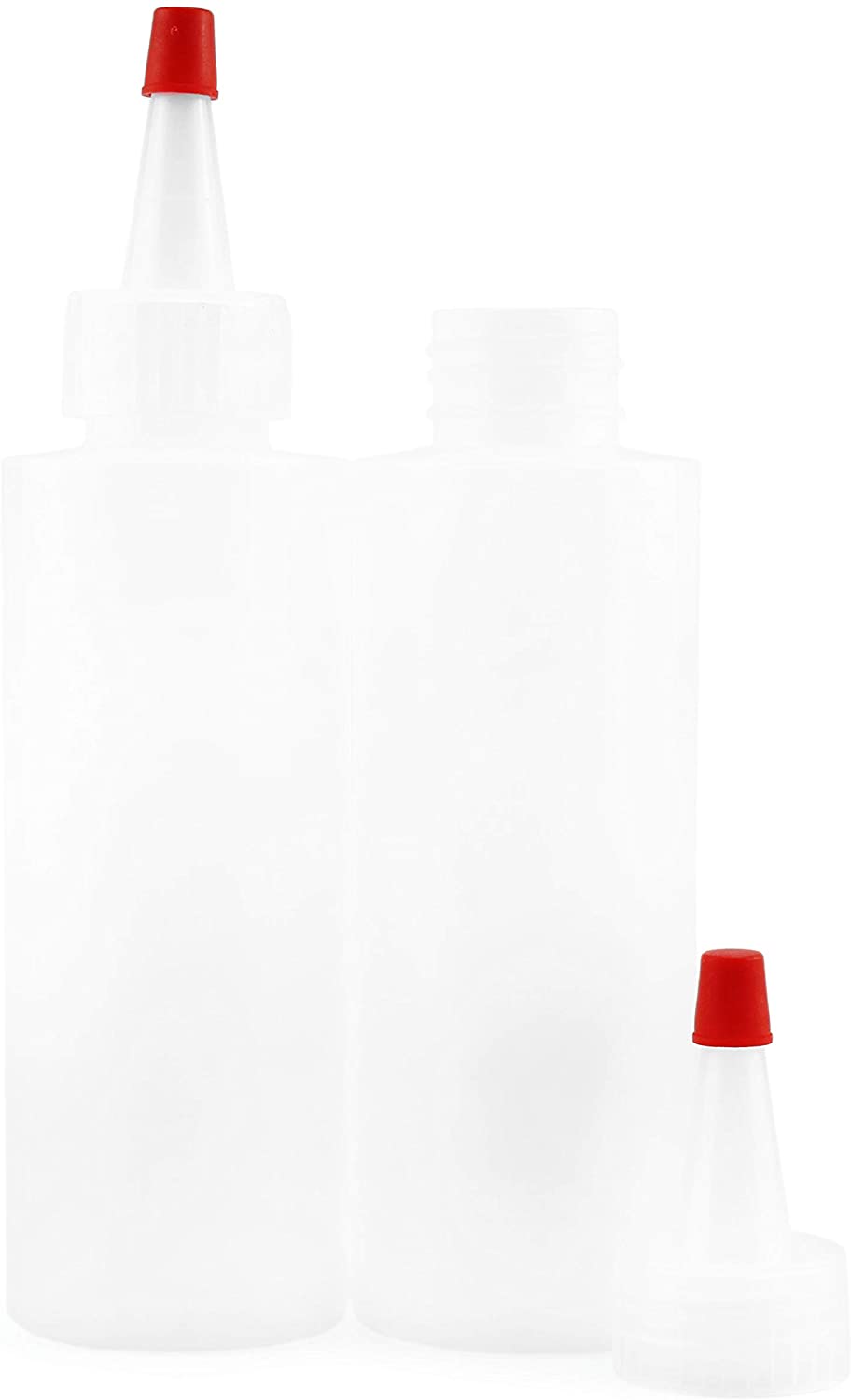 4oz HDPE Plastic Squeeze Bottles w/Yorker Tips (6-Pack) - sh1327cb04oz