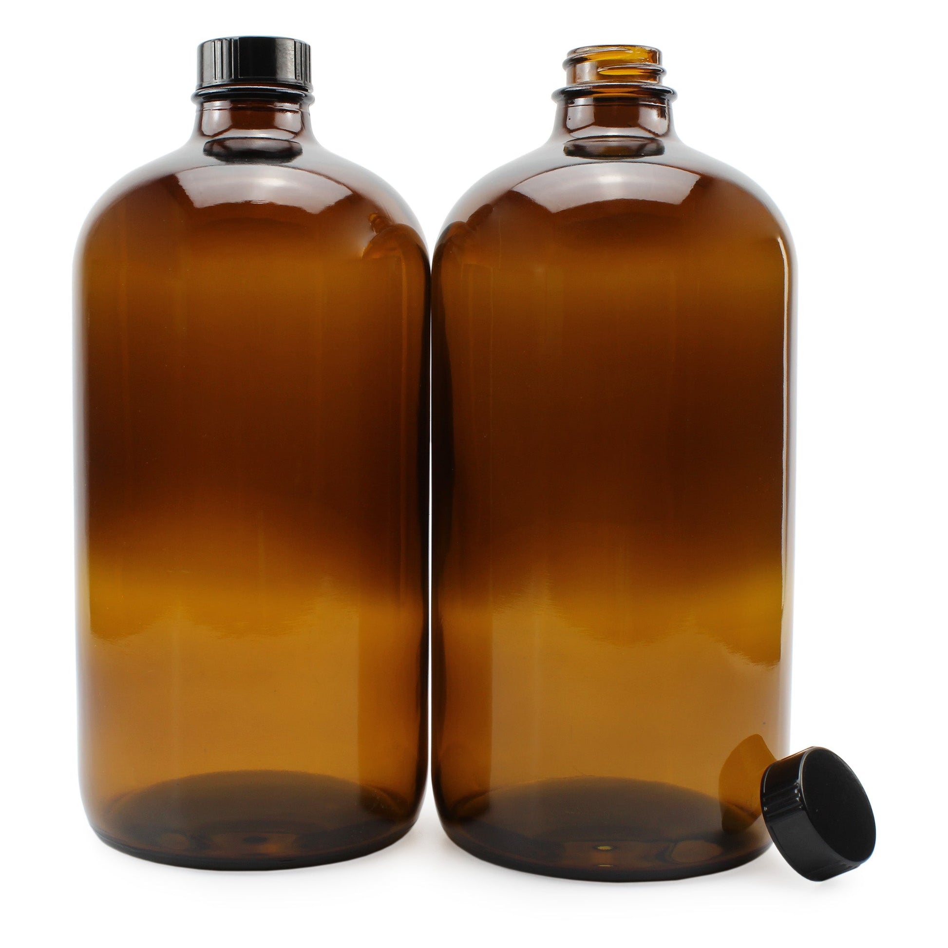 32oz Amber Kombucha Growler Bottles (Case of 32) - SH_1218_CASE