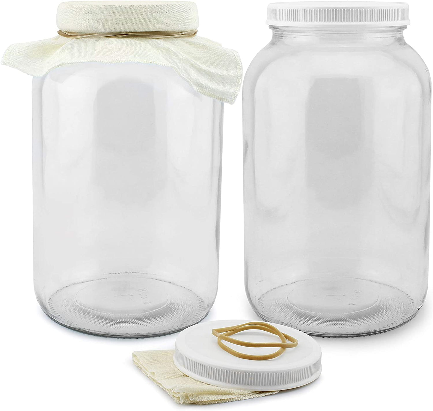 Two 1-Gallon Glass Kombucha Jars (2-Pack)