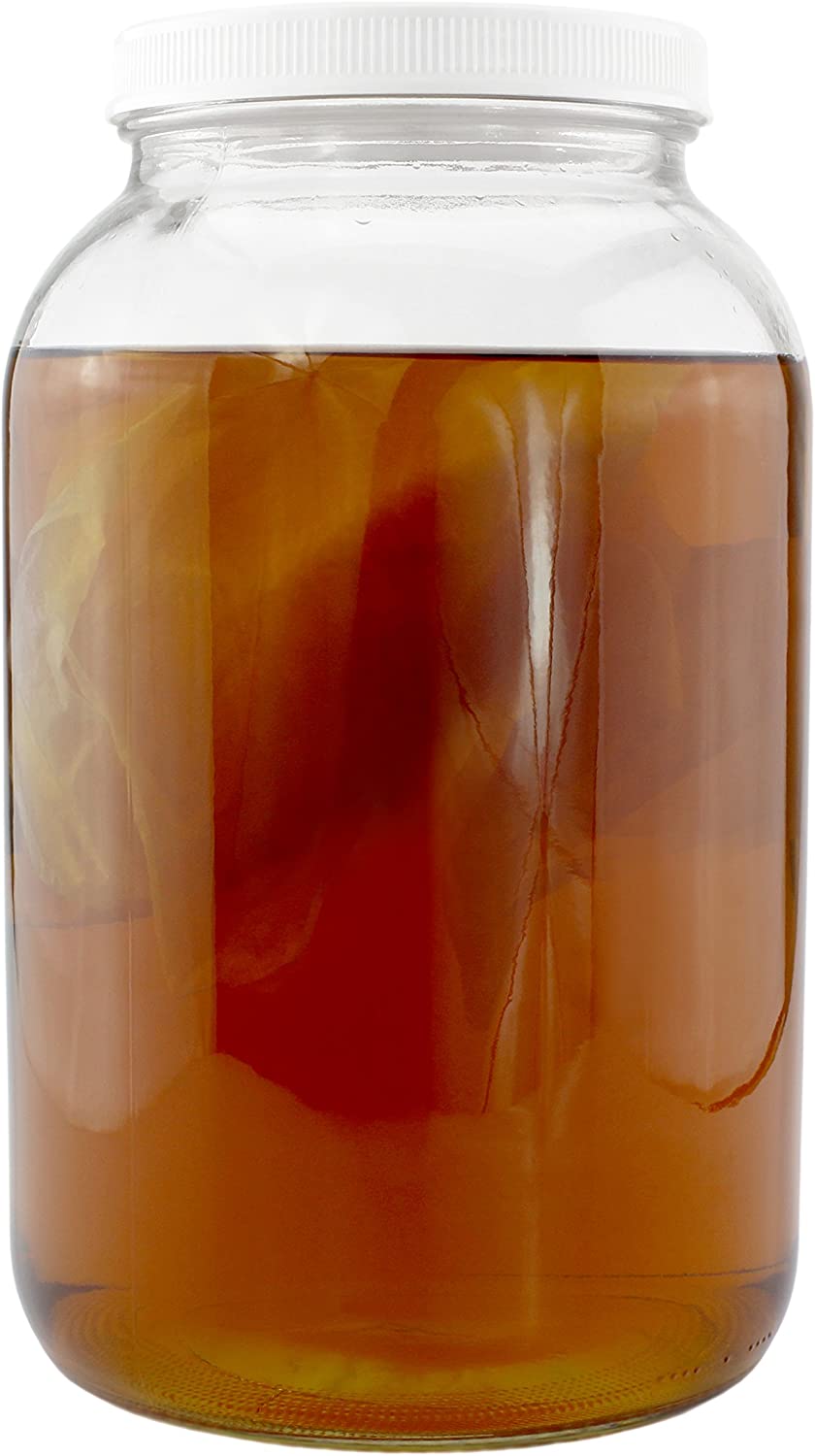 Two 1-Gallon Glass Kombucha Jars (2-Pack)