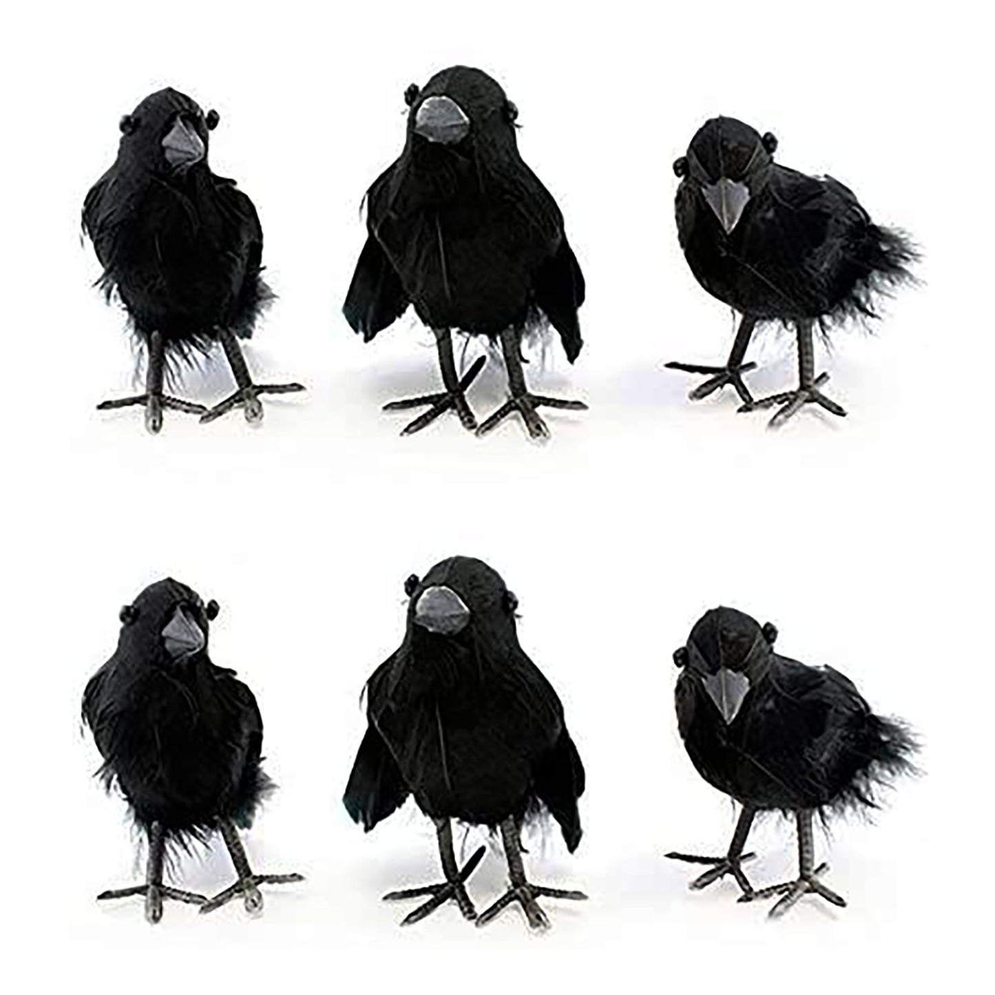 4in Black Artificial Crows (Case of 138) - SH_1331_CASE