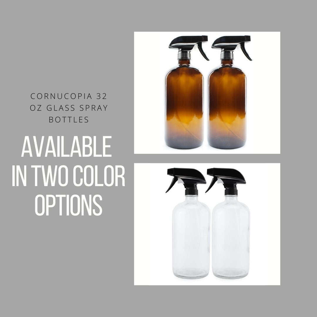 32oz Amber Glass Spray Bottles (2-Pack) - sh1141cb032oz