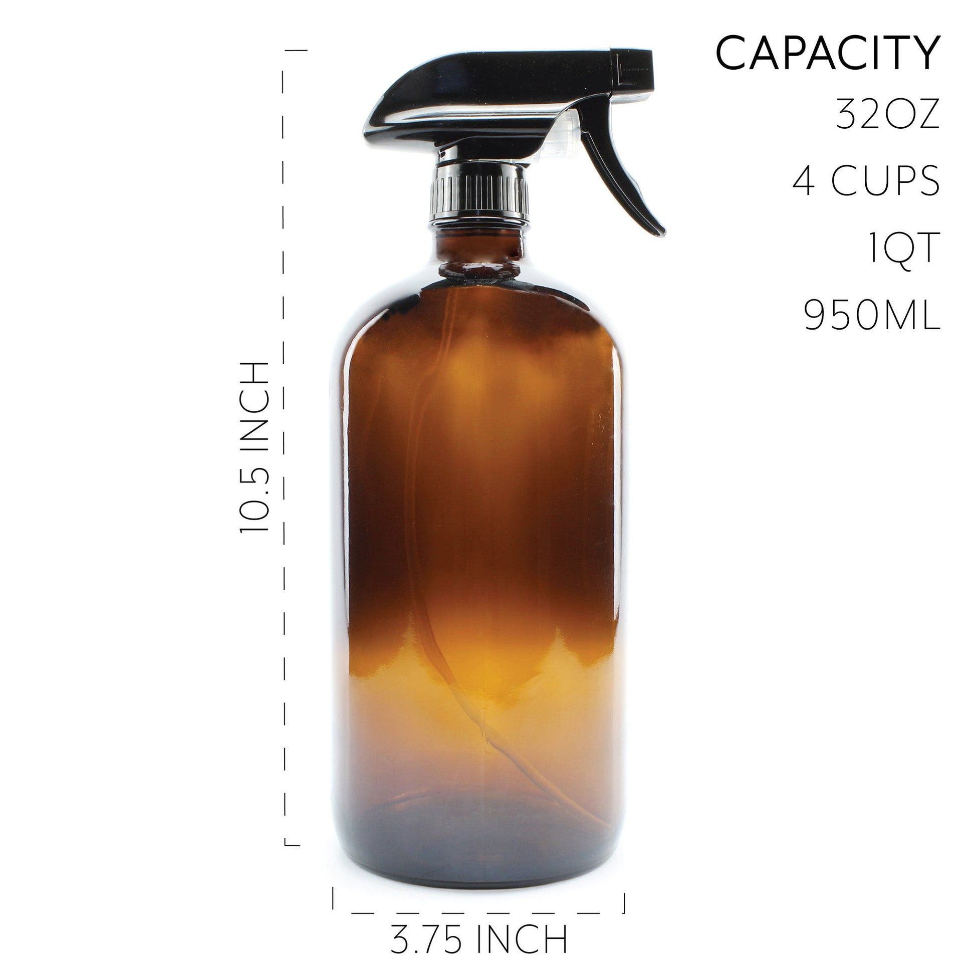32oz Amber Glass Spray Bottles (2-Pack) - sh1141cb032oz