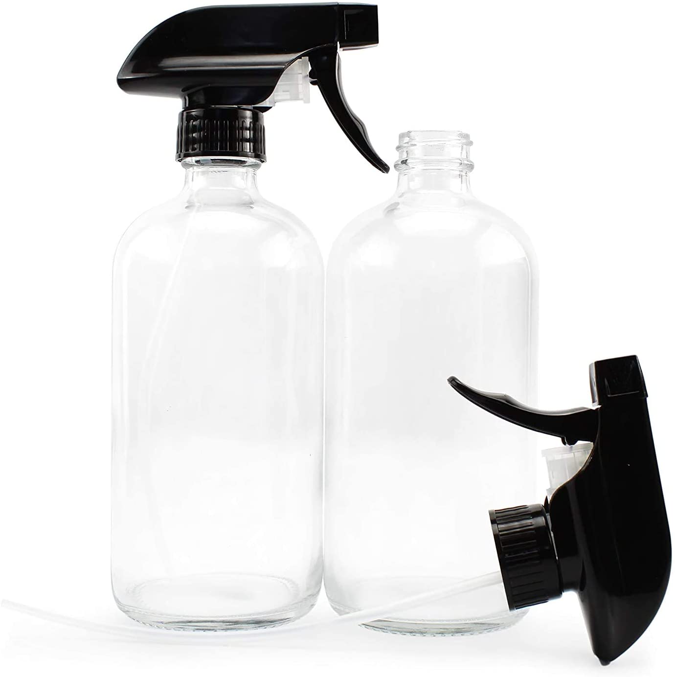 16oz Clear Glass Spray Bottles (24-Pack)