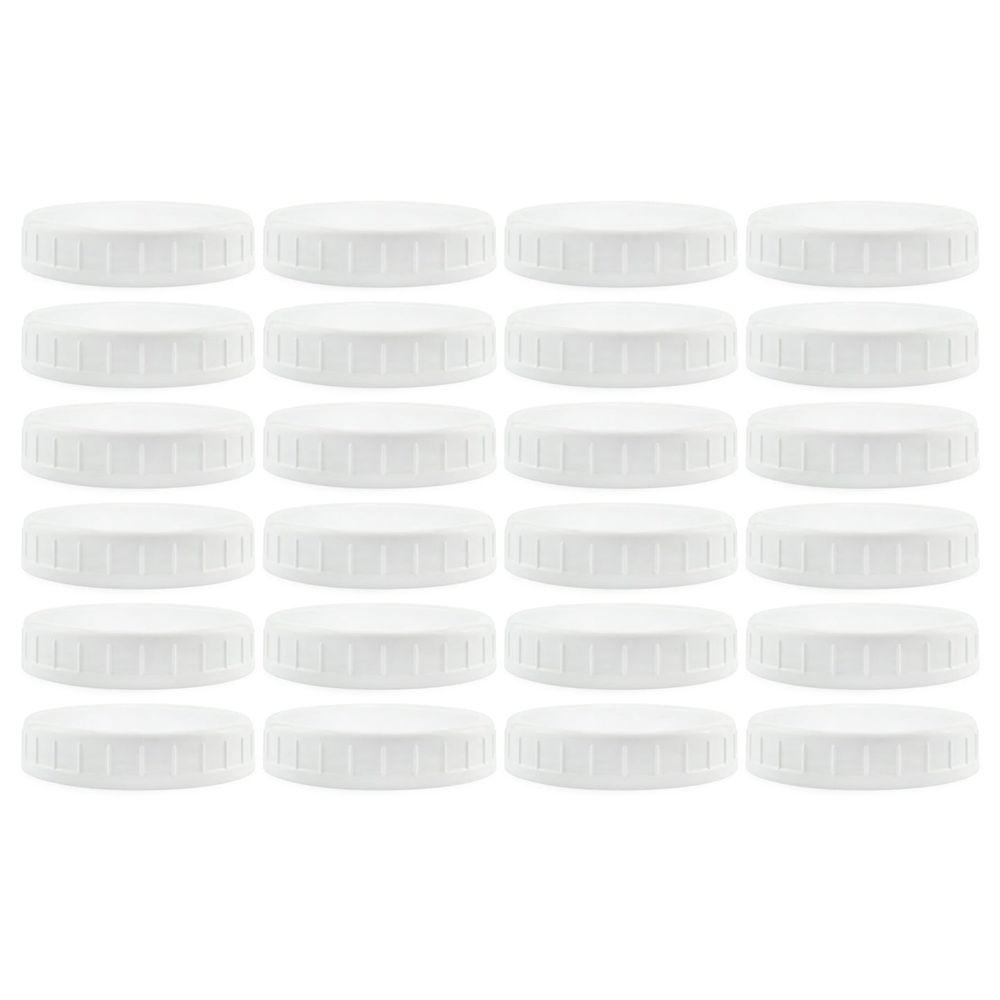 Two Dozen Wide Mouth Plastic Mason Jar Lids (24-Pack Bundle) - sh1184cb0rlh