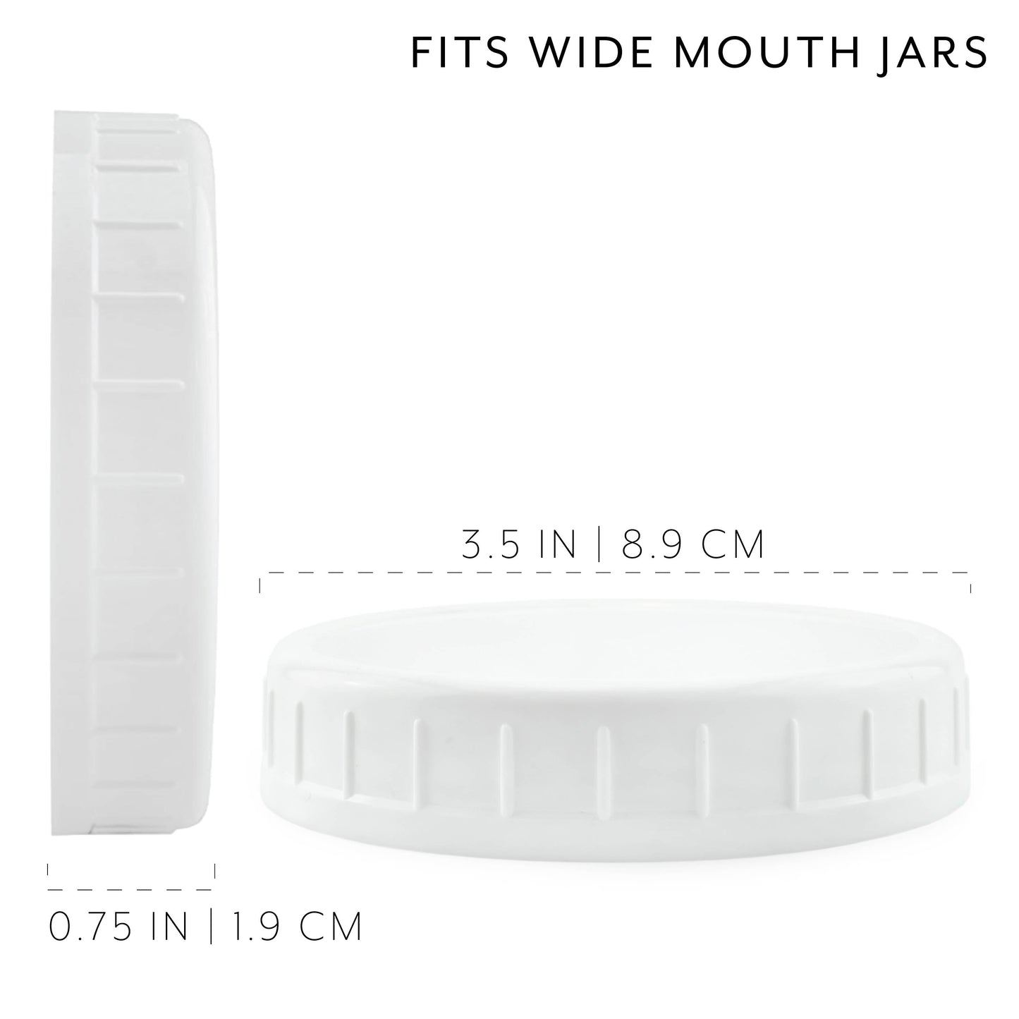 Two Dozen Wide Mouth Plastic Mason Jar Lids (24-Pack Bundle) - sh1184cb0rlh