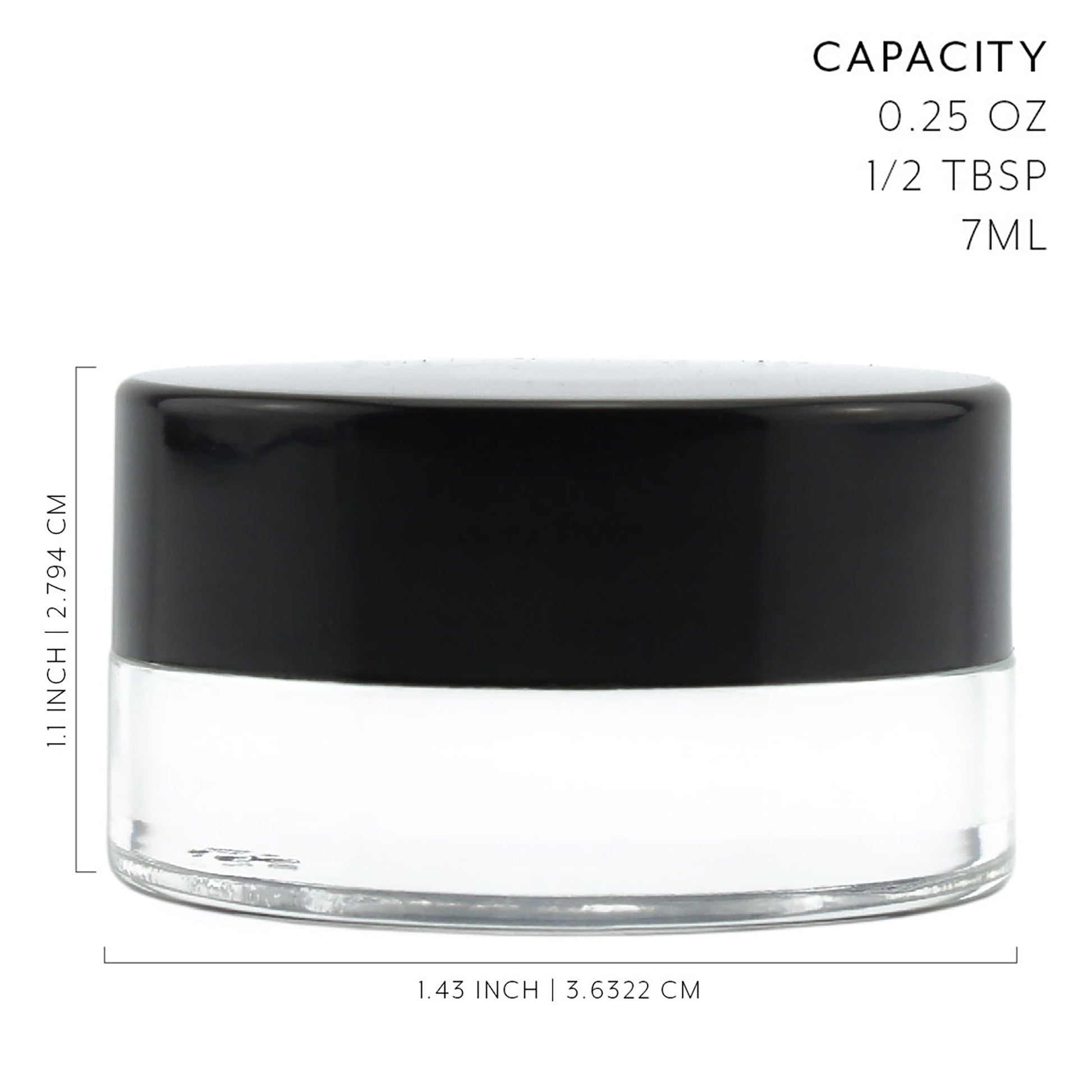 7-Milliliter Glass Lip Balm Jars (24-Pack) - sh1200cb07ml