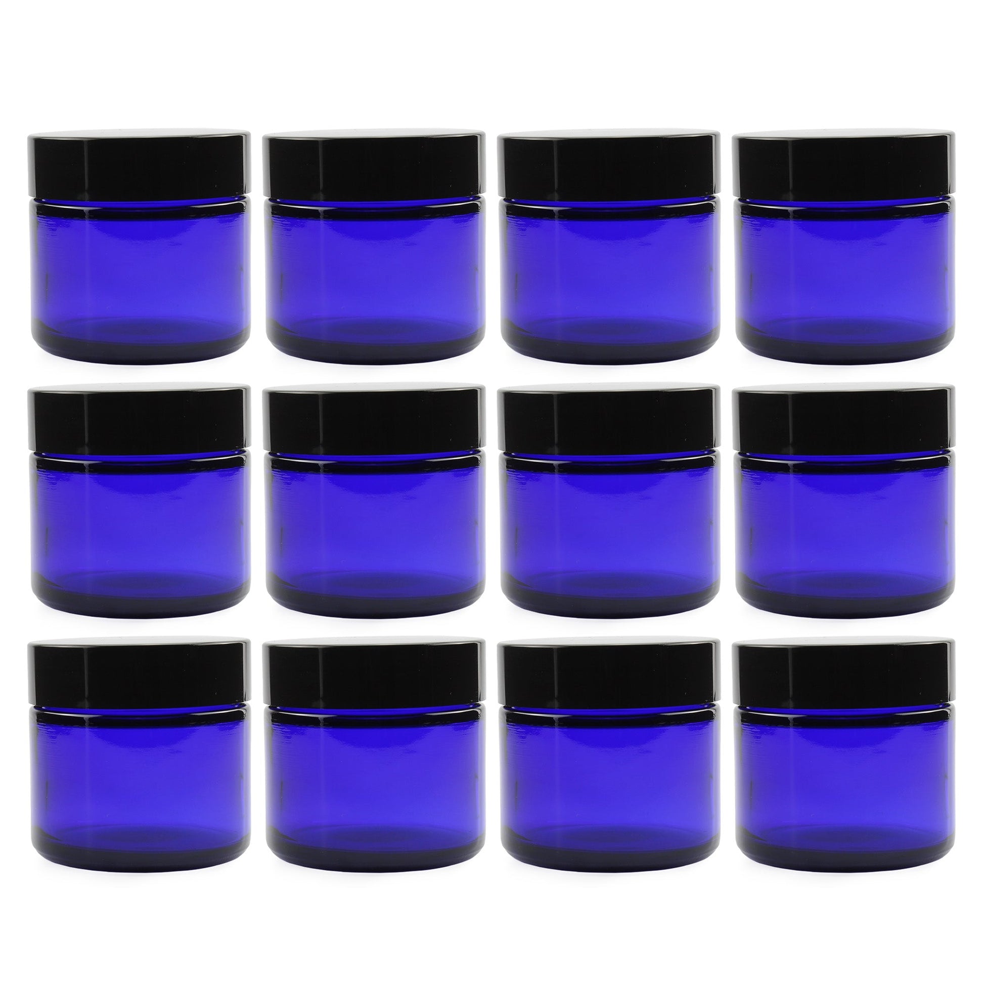2oz Cobalt Blue Glass Cosmetic Jars (12-Pack) - sh1196cb0318mnw