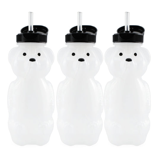 Honey Bear Straw Cups (3-Pack, Black Lids) - sh1337cb0aep