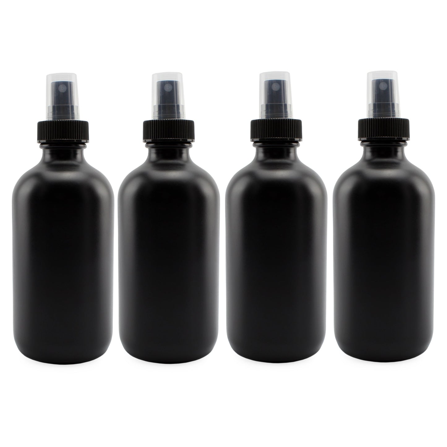 8oz Black Glass Spray Bottles or Perfume Bottles (4-Pack) - sh1423cb0rlh