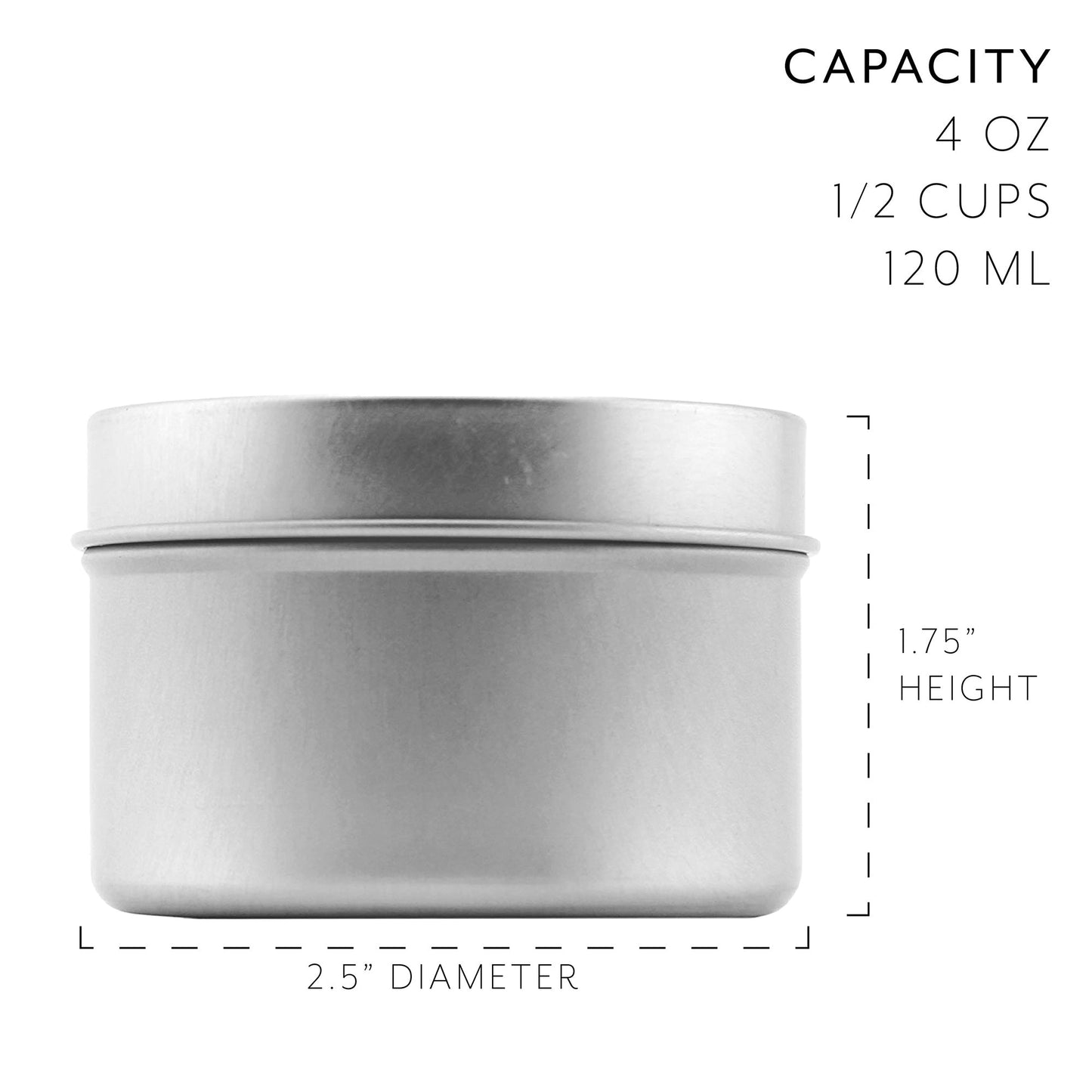 4oz Metal Tins/Candle Tins (24-Pack) - sh1228cb04oz