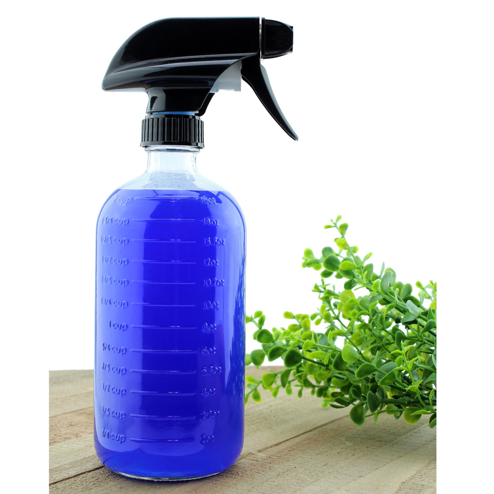 16oz Clear Glass Spray Bottles w/ Measurements (48-Pack) - SH_1335_CASE