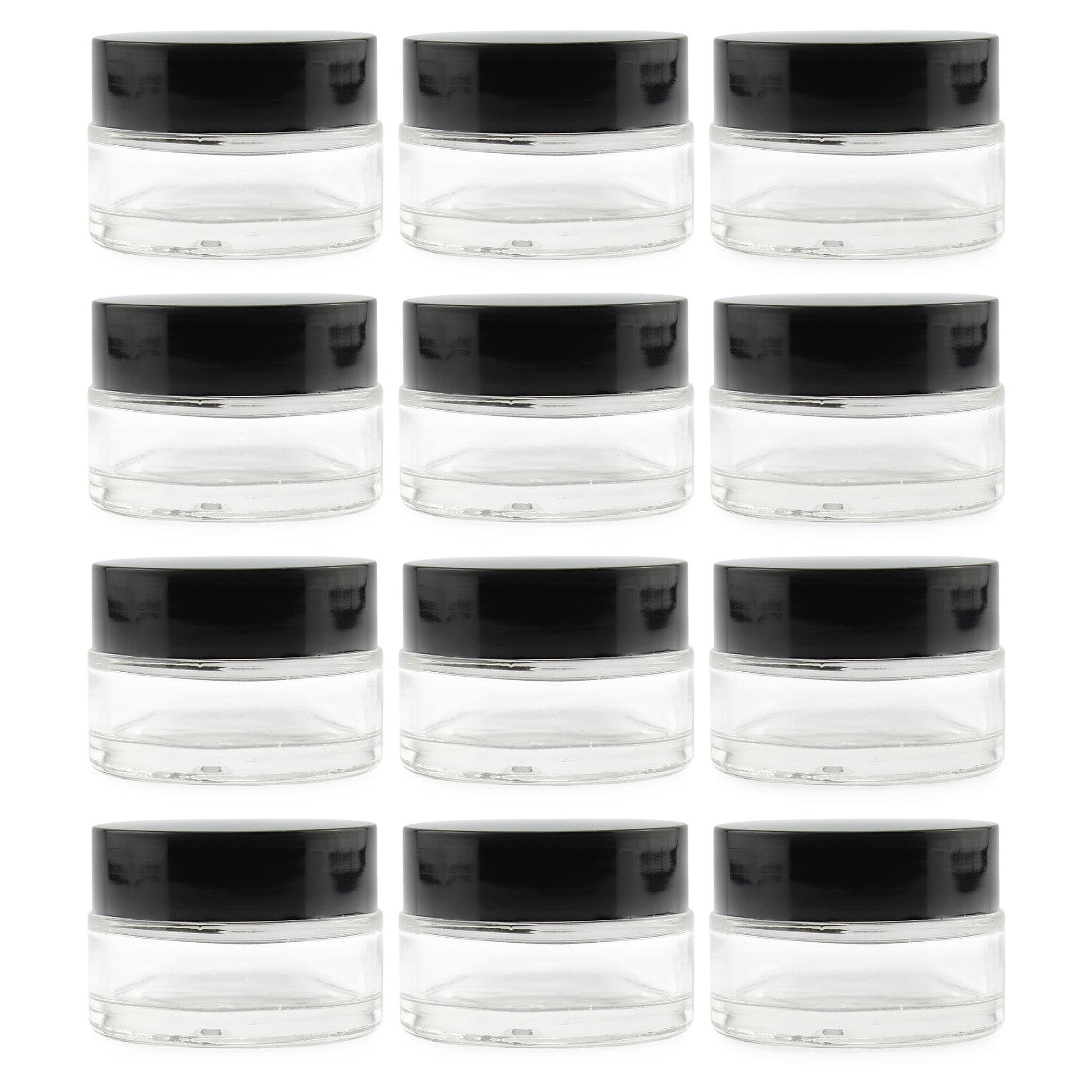 15-Milliliter Clear Glass Balm Jars (12-Pack) - sh1499cb015ml