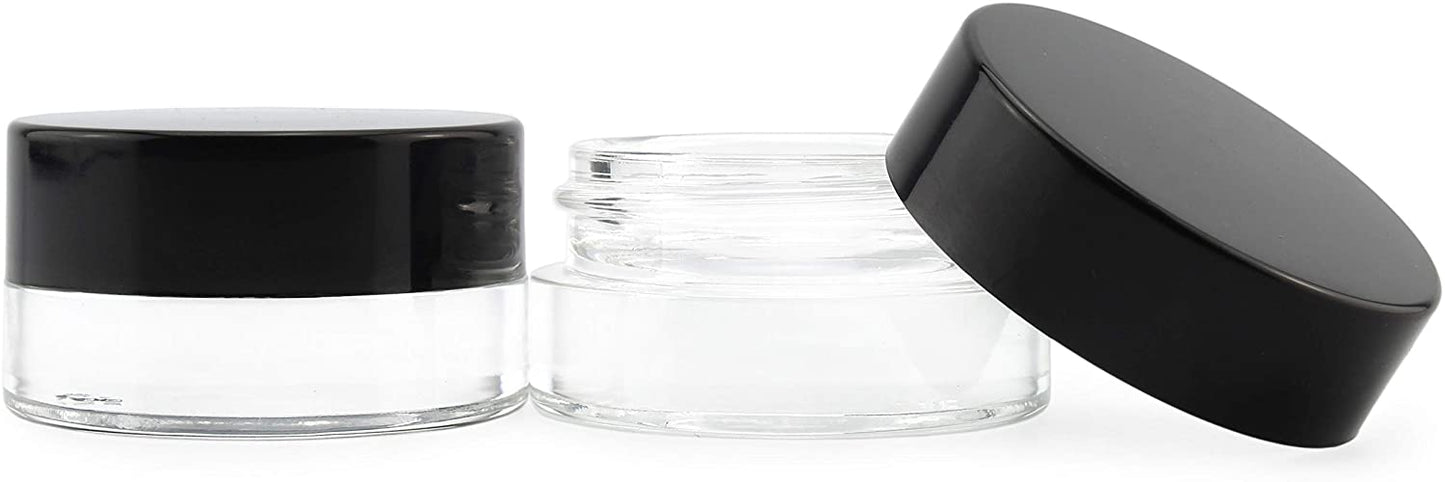 7-Milliliter Clear Glass Balm Jars (12-Pack) - sh1581cb07ml