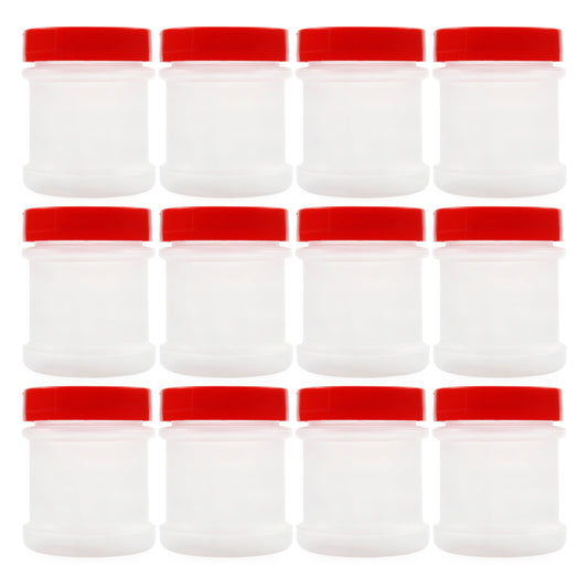 Mini Plastic Spice Jars w/Sifters (12-Pack, Red) - sh1475cb0spice