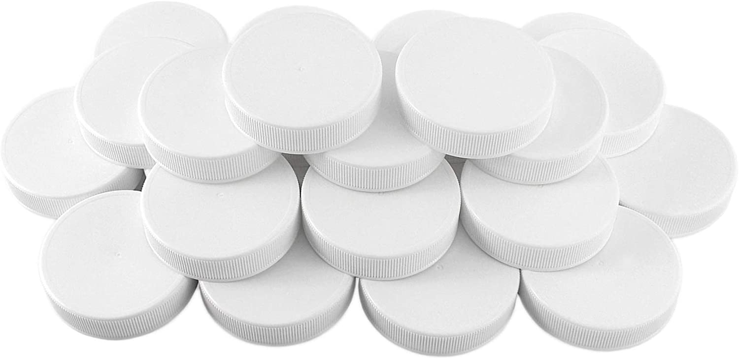 Regular Mouth Plastic Mason Jar Lids, Unlined (24-Pack) - sh1185cb0RegUnlined
