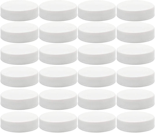 Regular Mouth Plastic Mason Jar Lids, Unlined (24-Pack) - sh1185cb0RegUnlined
