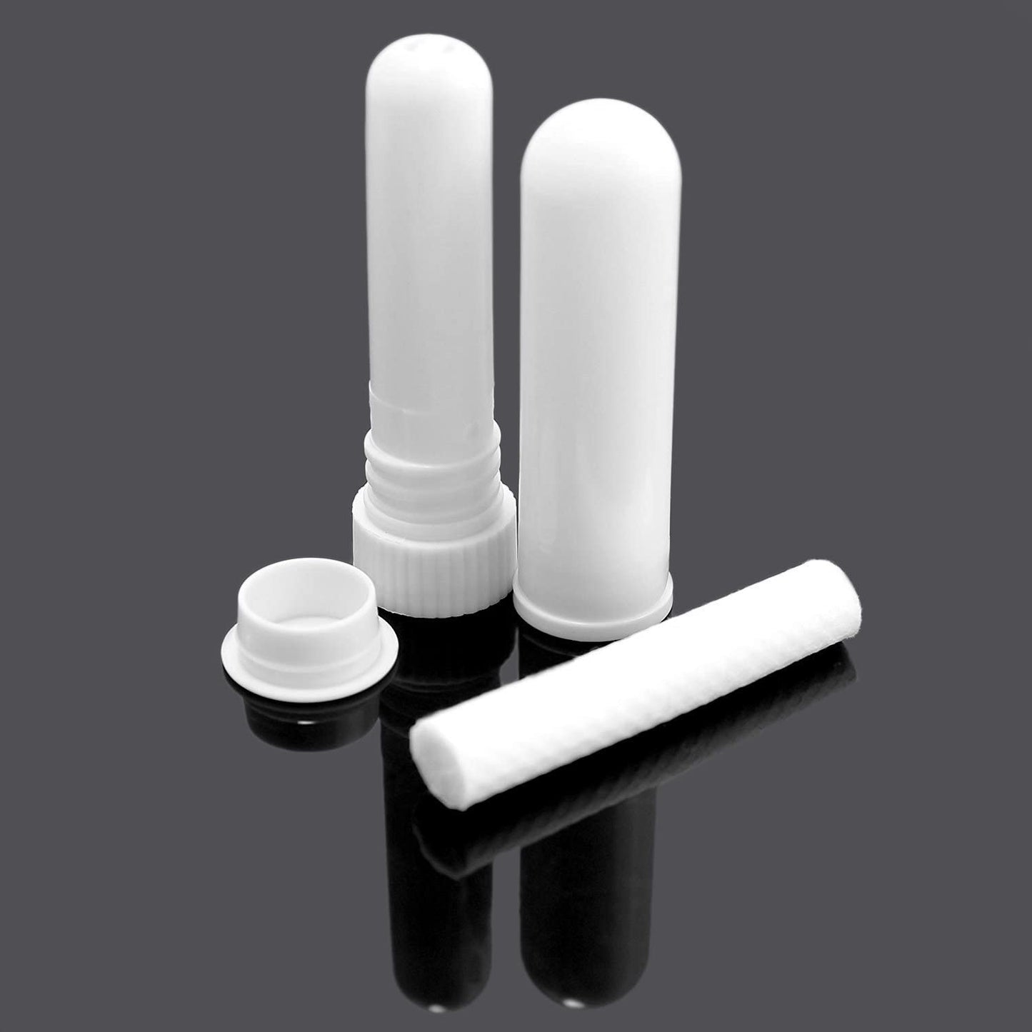 Essential Oil Aromatherapy White Nasal Inhaler Tubes (24 Complete Sticks)