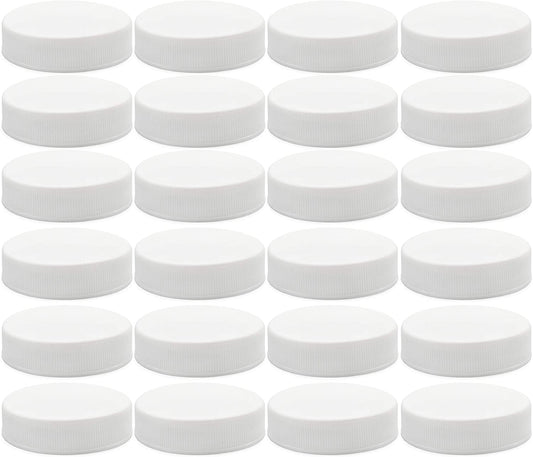 White Plastic Standard Mason Jar Lids (24-Pack, Lined) - sh1494cb0RegLined
