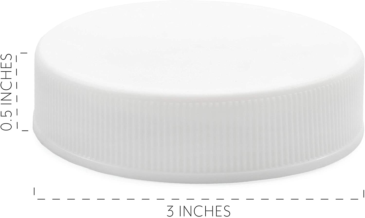 White Plastic Standard Mason Jar Lids (24-Pack, Lined) - sh1494cb0RegLined