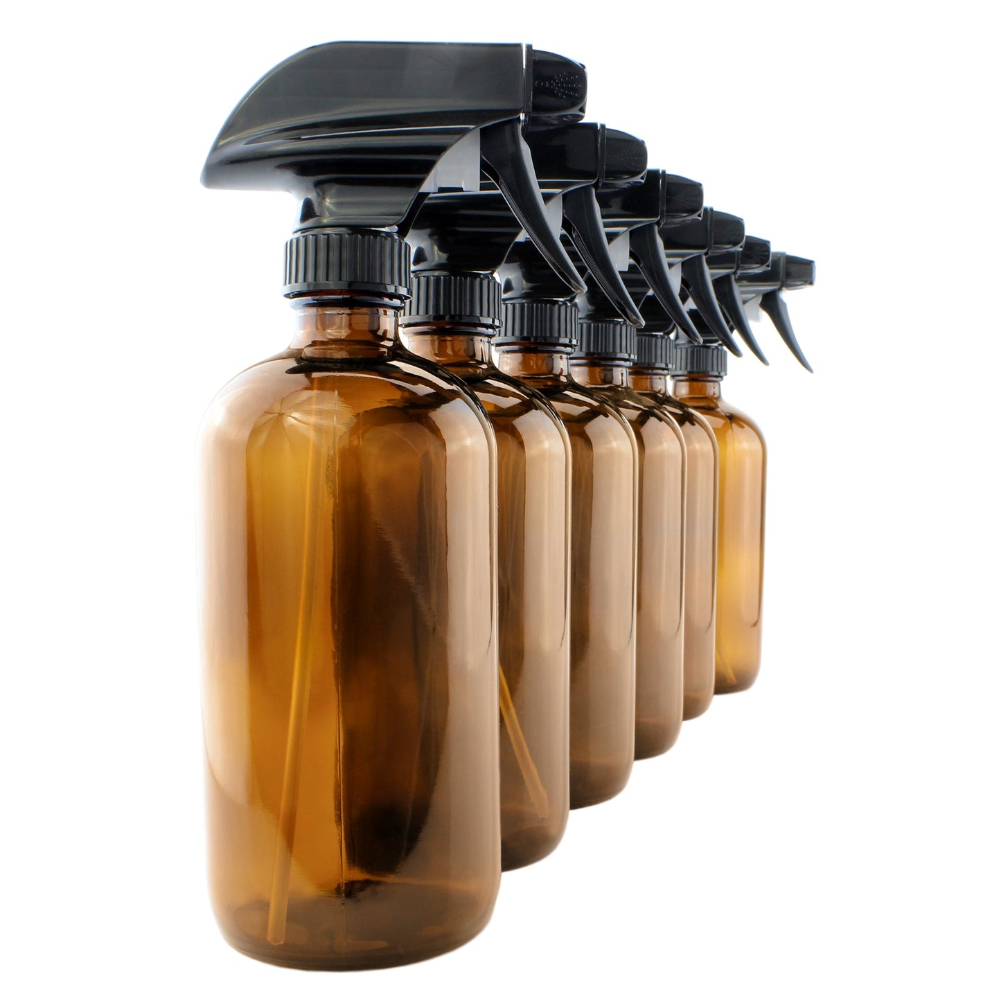 16oz Amber Glass Spray Bottles (6 Pack) - sh1208cb06pk