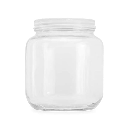 64oz Clear Wide-mouth Glass Jar (Half Gallon)